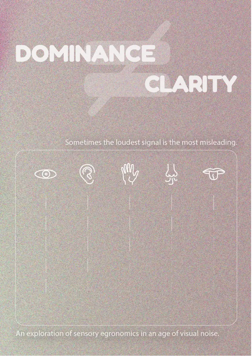 Sensory Anchor conceptual diagram showing sensory dominance vs clarity